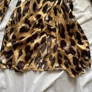 sachin and babi light blue dress Club L Lita Leopard Dress